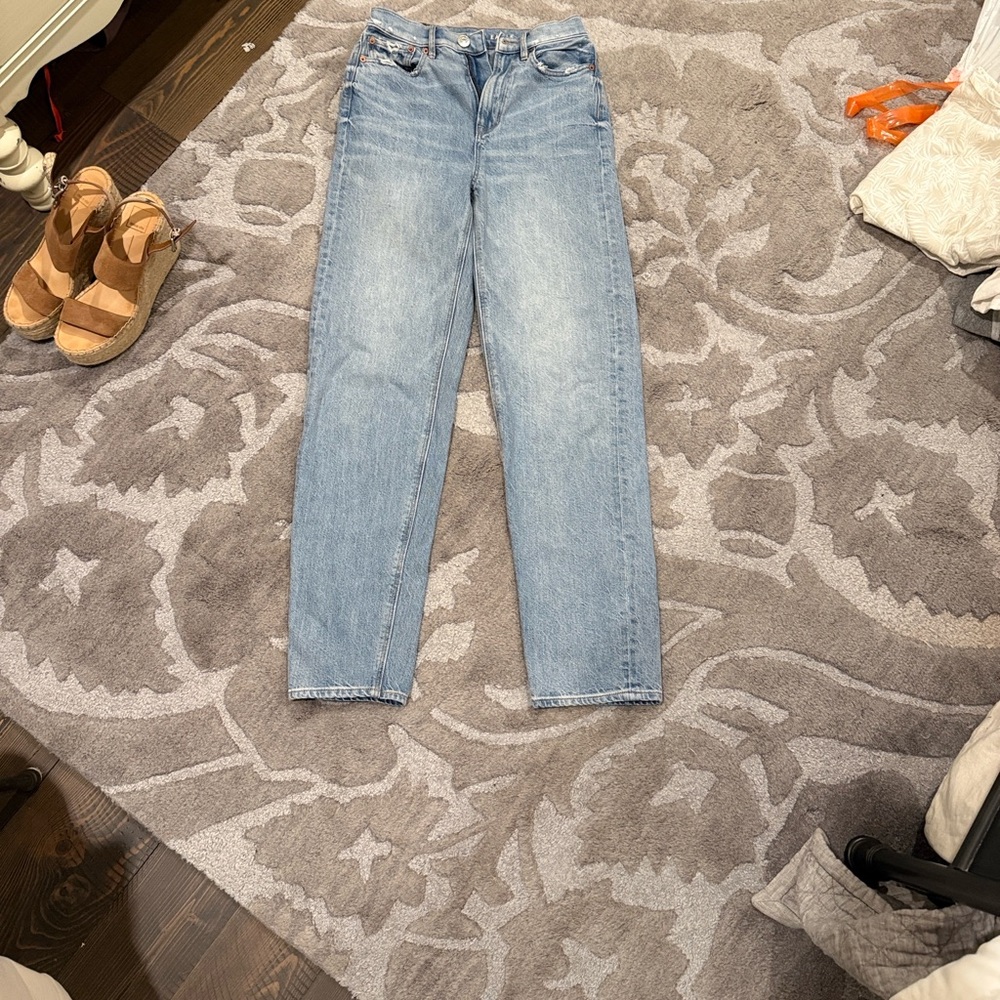 American Eagle Outfitters Light Blue Straight Leg Jeans